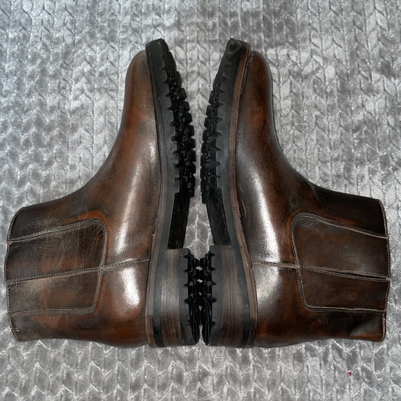 Freebird By Steven Ankle Boot Mens 12. Brown Distress Leather. Style is Dean. - Picture 6 of 14